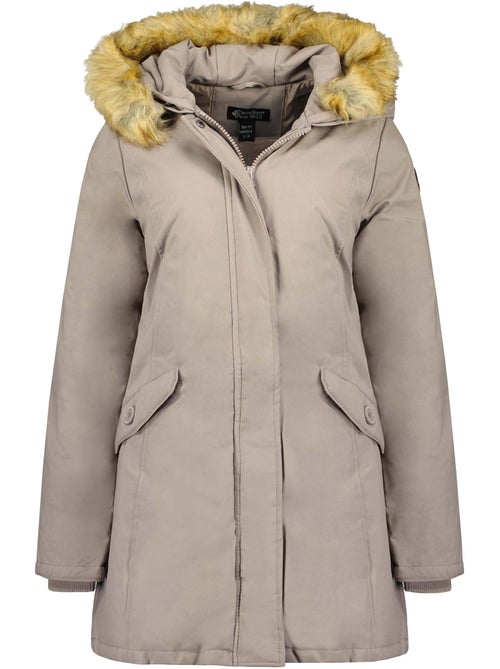 Parka ajustada com capuz e pelo sintético dinastipeak – canadian peak - Kiabi Parka ajustada com capuz e pelo sintético dinastipeak – canadian peak - Kiabi