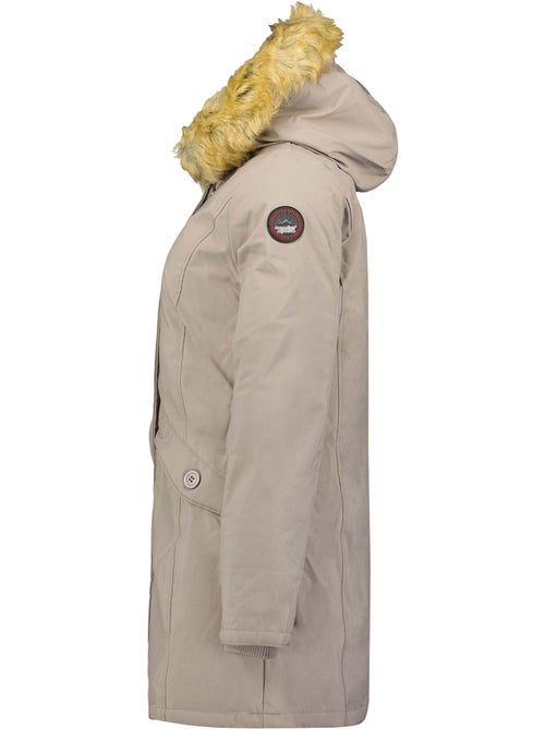 Parka ajustada com capuz e pelo sintético dinastipeak – canadian peak - Kiabi Parka ajustada com capuz e pelo sintético dinastipeak – canadian peak - Kiabi