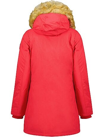 Parka ajustada com capuz e pelo sintético dinastipeak – canadian peak