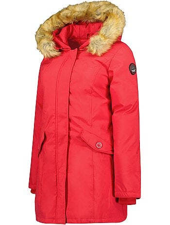 Parka ajustada com capuz e pelo sintético dinastipeak – canadian peak