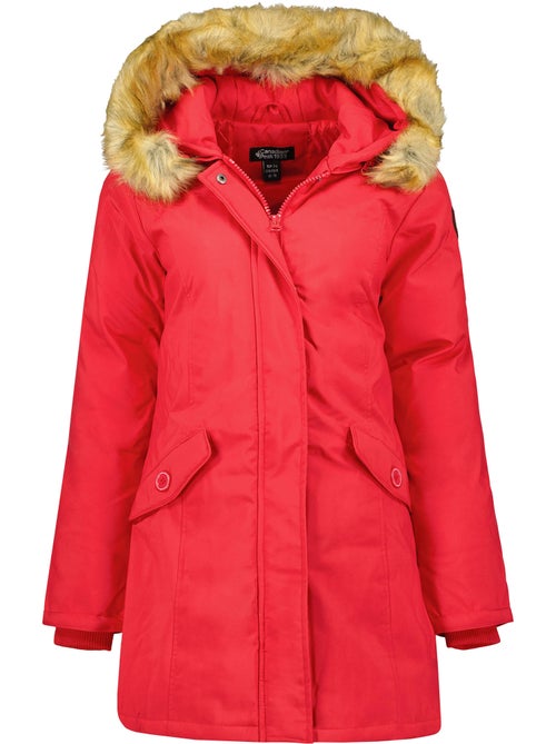 Parka ajustada com capuz e pelo sintético dinastipeak – canadian peak - Kiabi Parka ajustada com capuz e pelo sintético dinastipeak – canadian peak - Kiabi