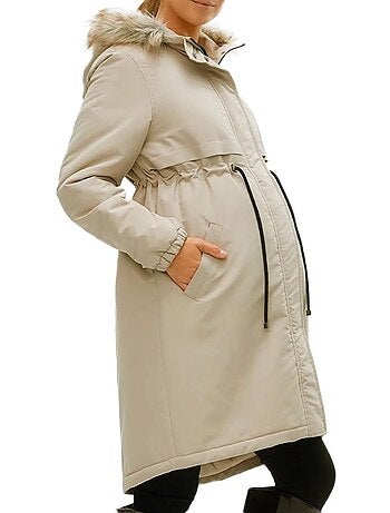 Parka Bege Feminina Mamalicious Newjessi