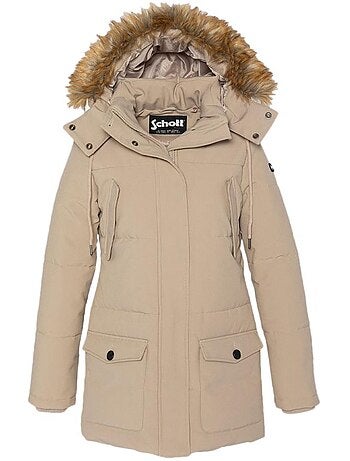 Parka Bege Feminina Schott JKTCAMILIAW