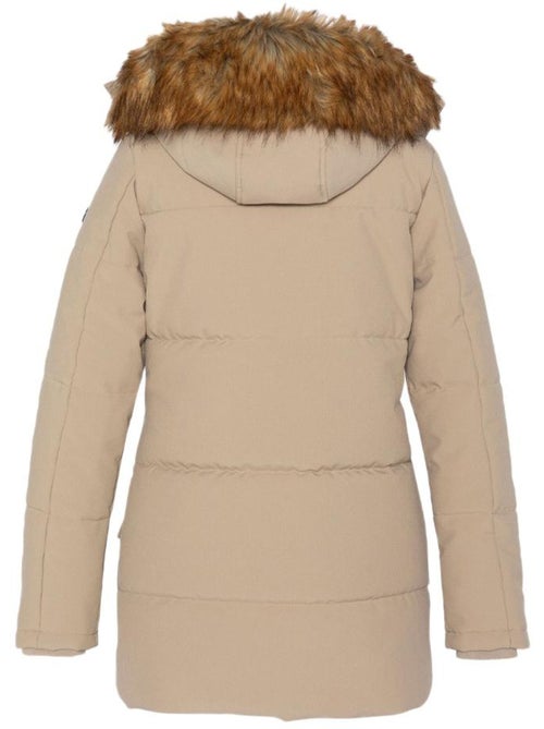 Parka Bege Feminina Schott JKTCAMILIAW - Kiabi Parka Bege Feminina Schott JKTCAMILIAW - Kiabi