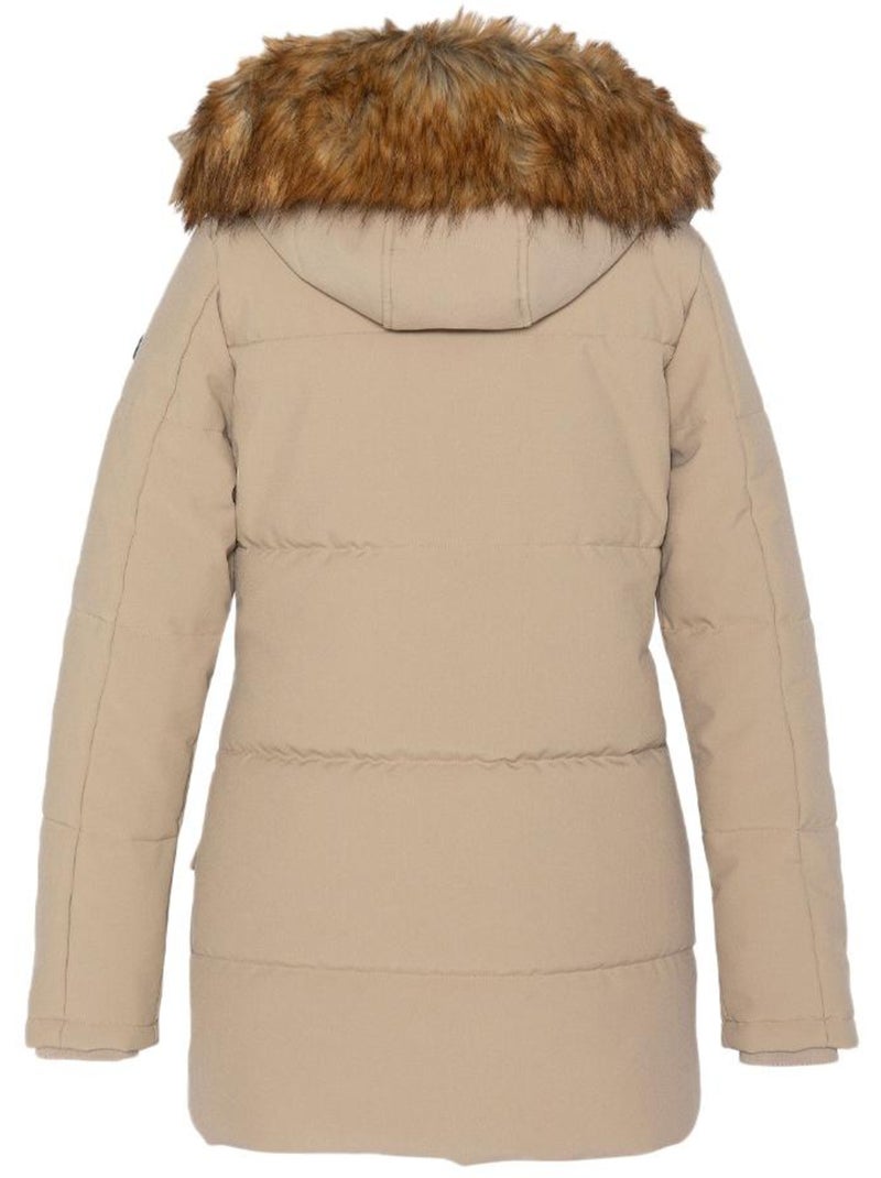 Parka Bege Feminina Schott JKTCAMILIAW Bege - Kiabi