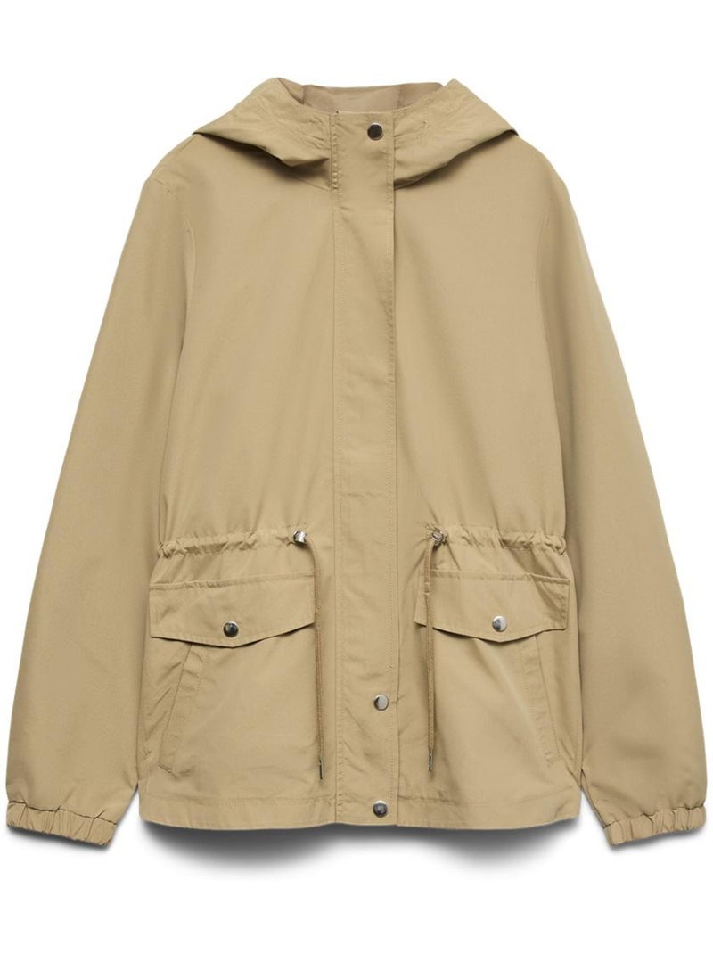 Parka Bege Feminina Vero Moda com Padrão Paisley Bege - Kiabi