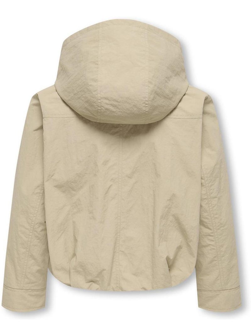Parka Bege para Menina Kids ONLY Kogbealo Bege - Kiabi