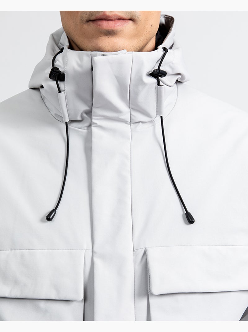 Parka blizard cinzento Cinza - Kiabi