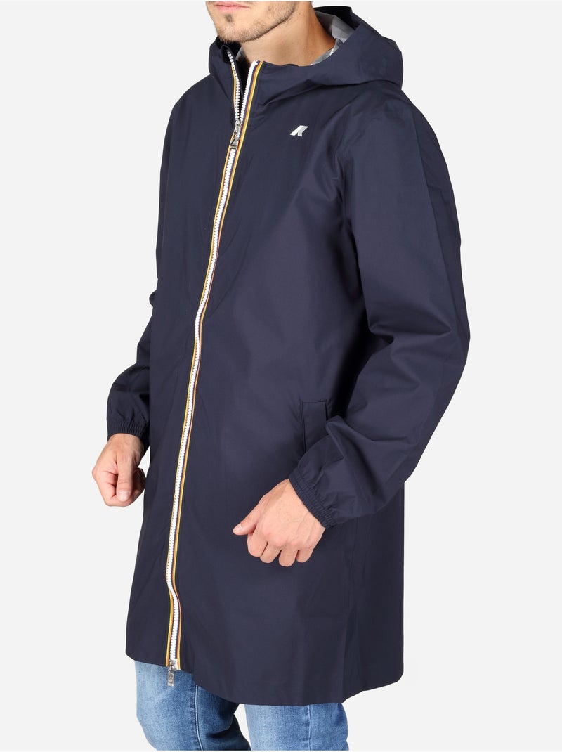 Parka com capuz - k-way Azul - Kiabi