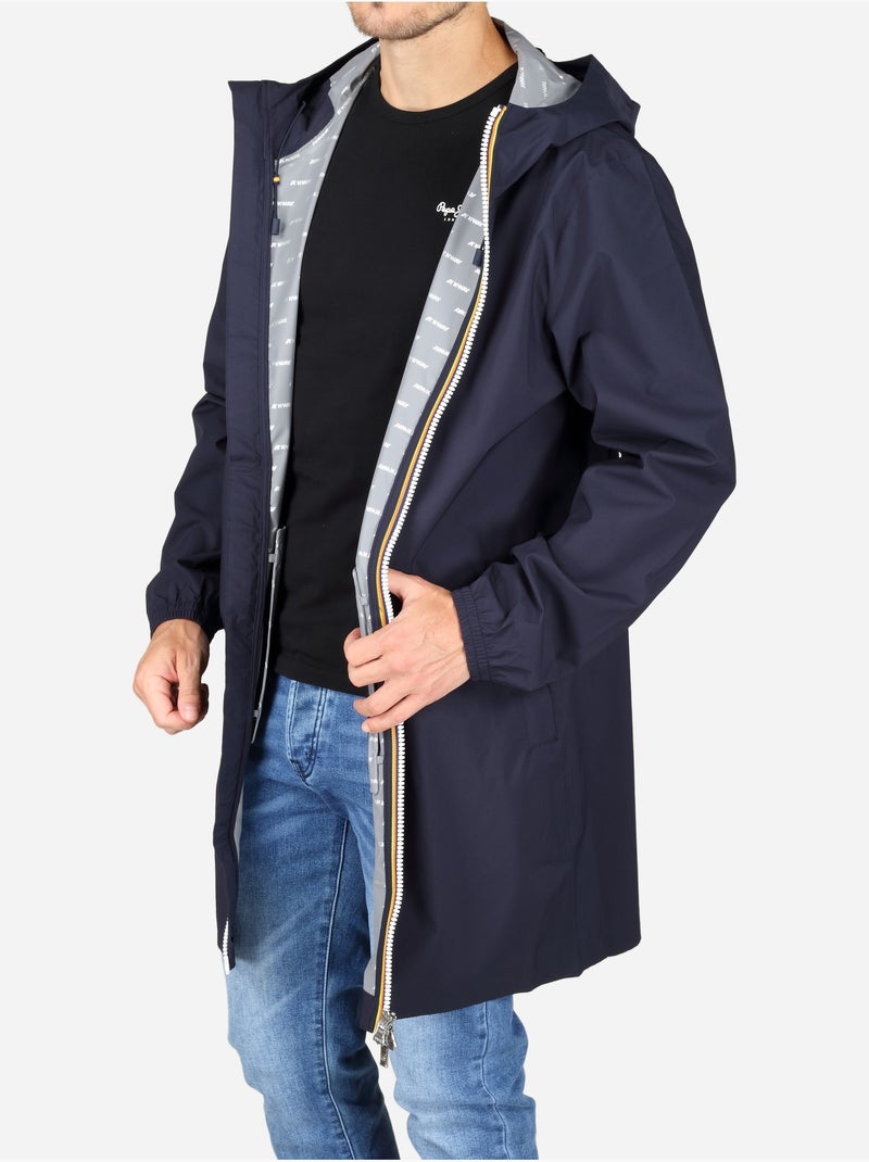 Parka com capuz - k-way Azul - Kiabi