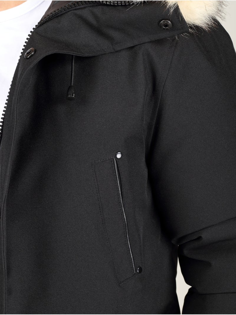 Parka com capuz - paragoose Preto - Kiabi