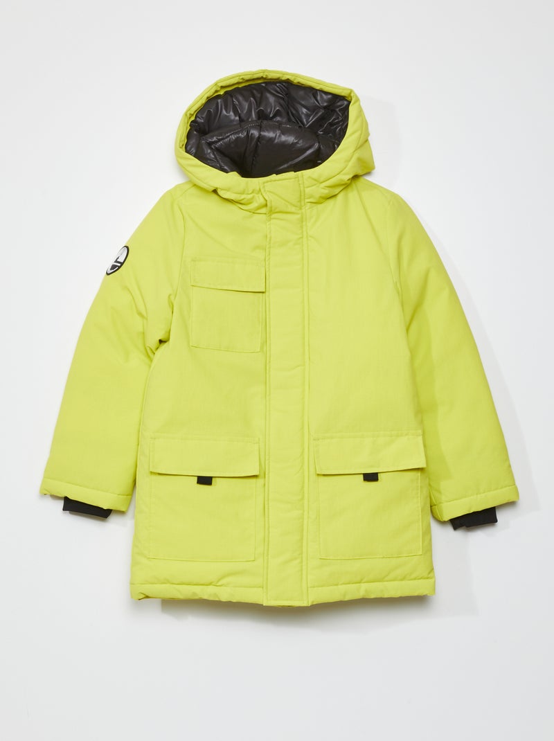 Parka com capuz - Sempre + calor AMARELO - Kiabi