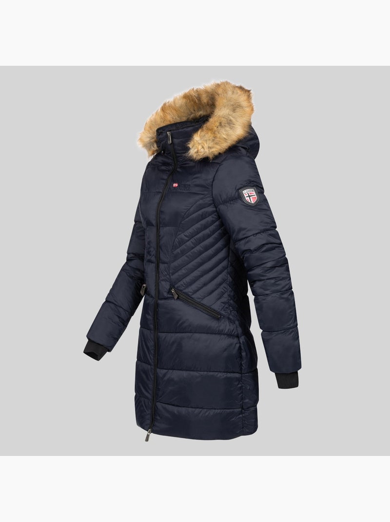 Parka com capuz abeille – geographical norway Azul-marinho - Kiabi
