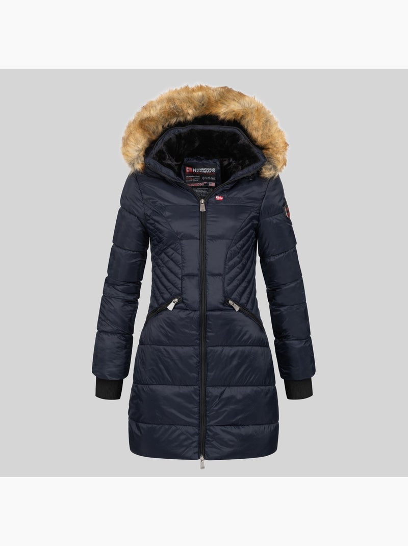 Parka com capuz abeille – geographical norway Azul-marinho - Kiabi