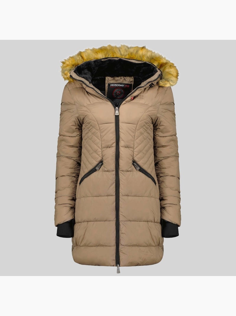 Parka com capuz abeille – geographical norway Toupe - Kiabi