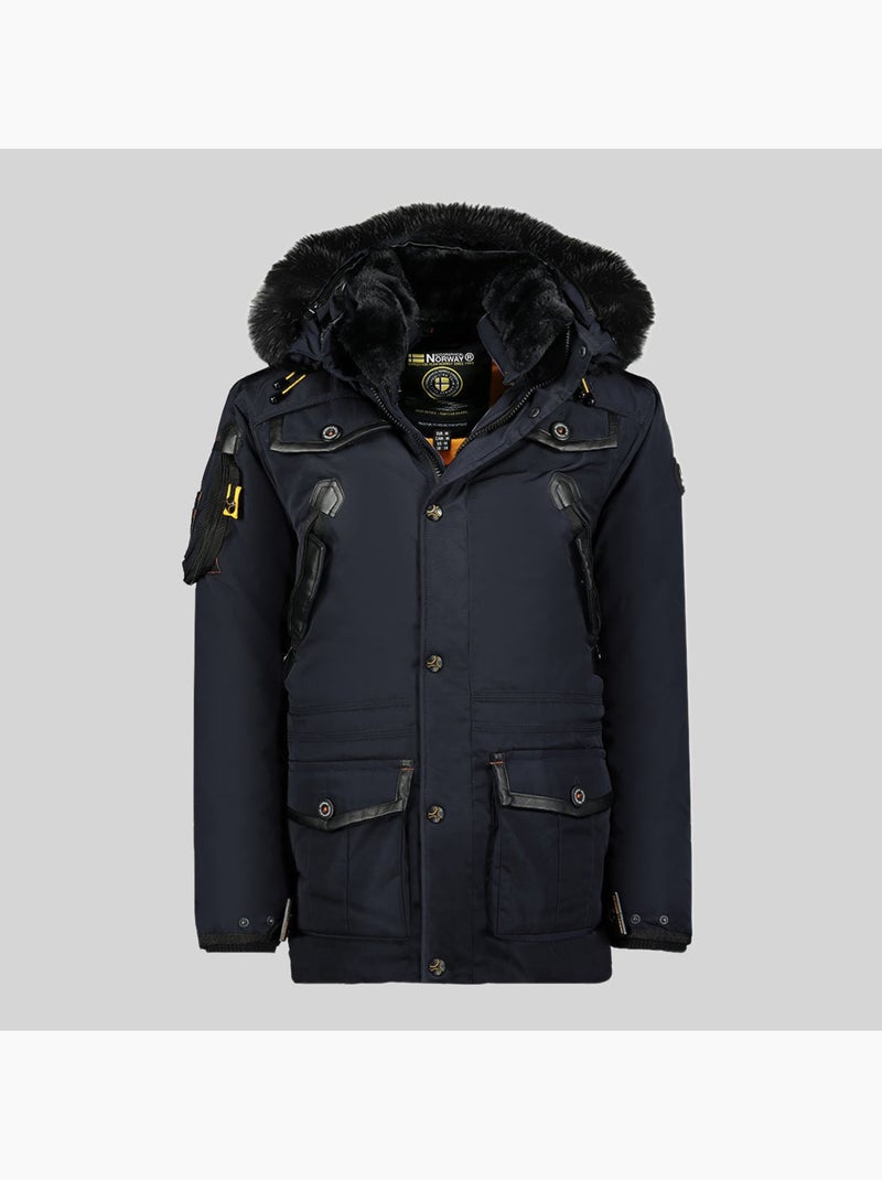 Parka com capuz acrobate – geographical norway Azul-marinho - Kiabi