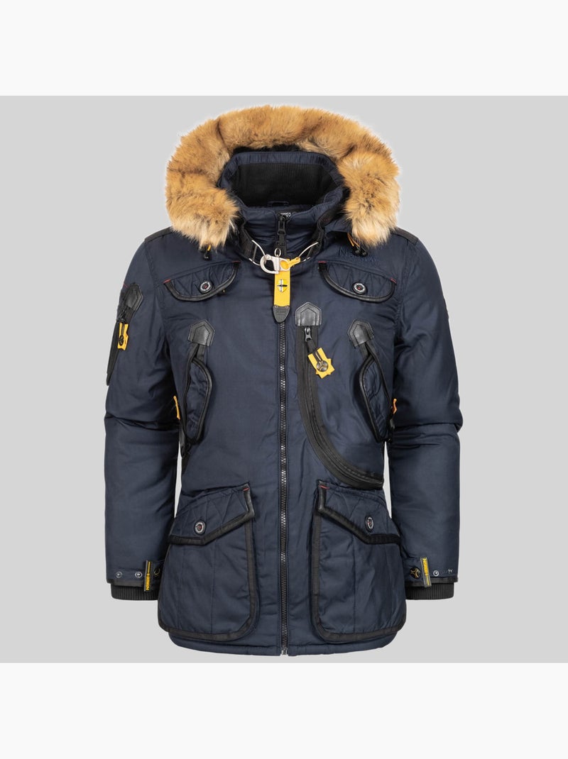 Parka com capuz agaros – geographical norway Azul-marinho - Kiabi