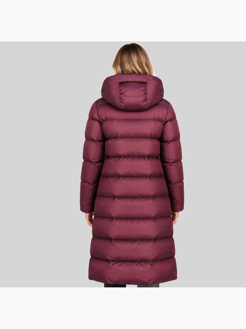 Parka com capuz agathe – geographical norway Bordô - Kiabi