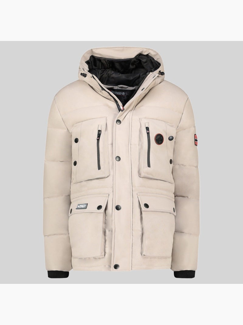 Parka com capuz albert – geographical norway Bege - Kiabi