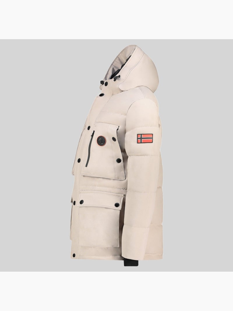 Parka com capuz albert – geographical norway Bege - Kiabi