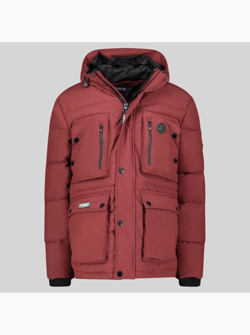 Parka com capuz albert – geographical norway Bordô - Kiabi