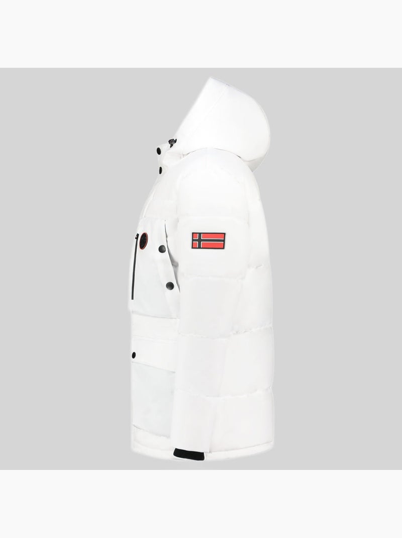 Parka com capuz albert – geographical norway Branco - Kiabi