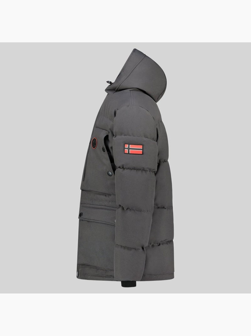 Parka com capuz albert – geographical norway Cinza escuro - Kiabi