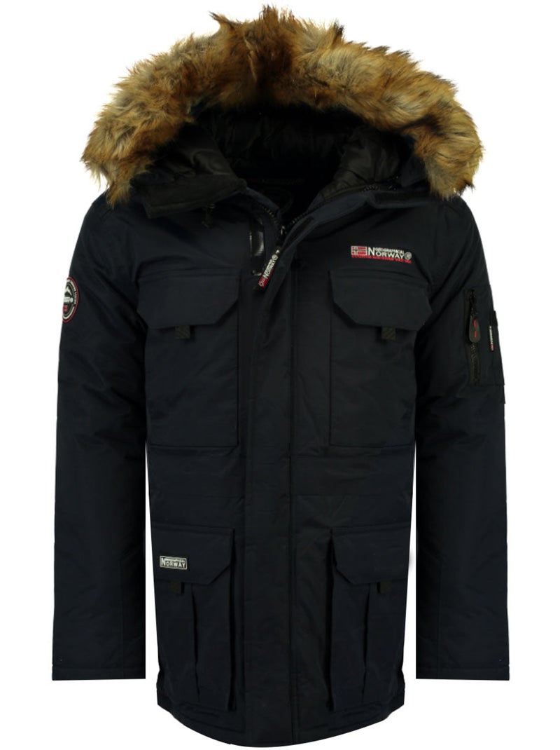 Parka com capuz alpes – geographical norway Preto - Kiabi
