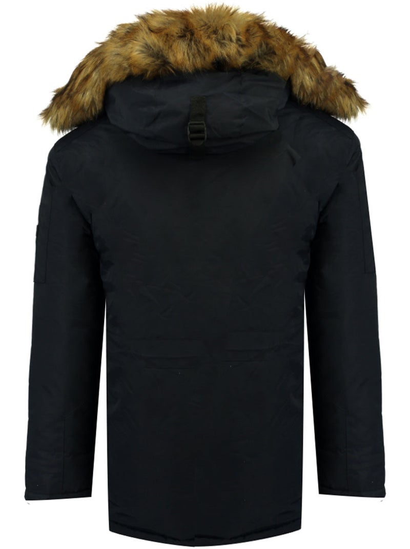 Parka com capuz alpes – geographical norway Preto - Kiabi