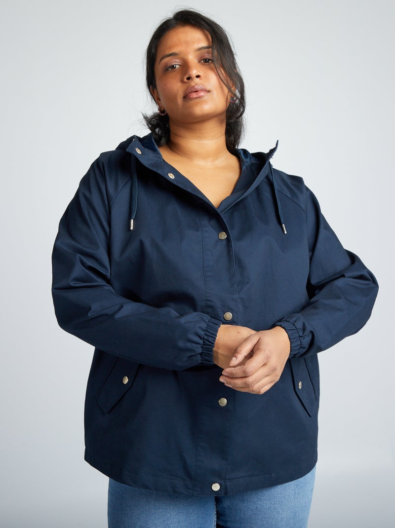 Parka com capuz AZUL - Kiabi
