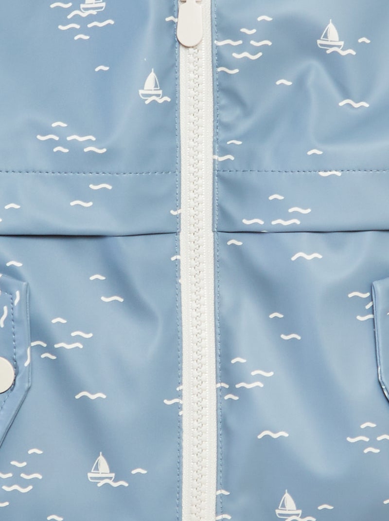 Parka com capuz AZUL - Kiabi