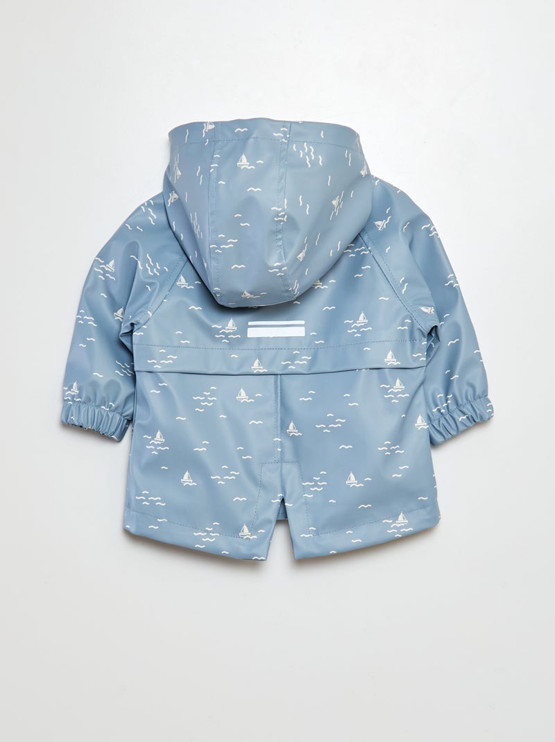 Parka com capuz AZUL - Kiabi