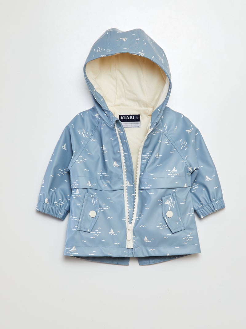 Parka com capuz AZUL - Kiabi