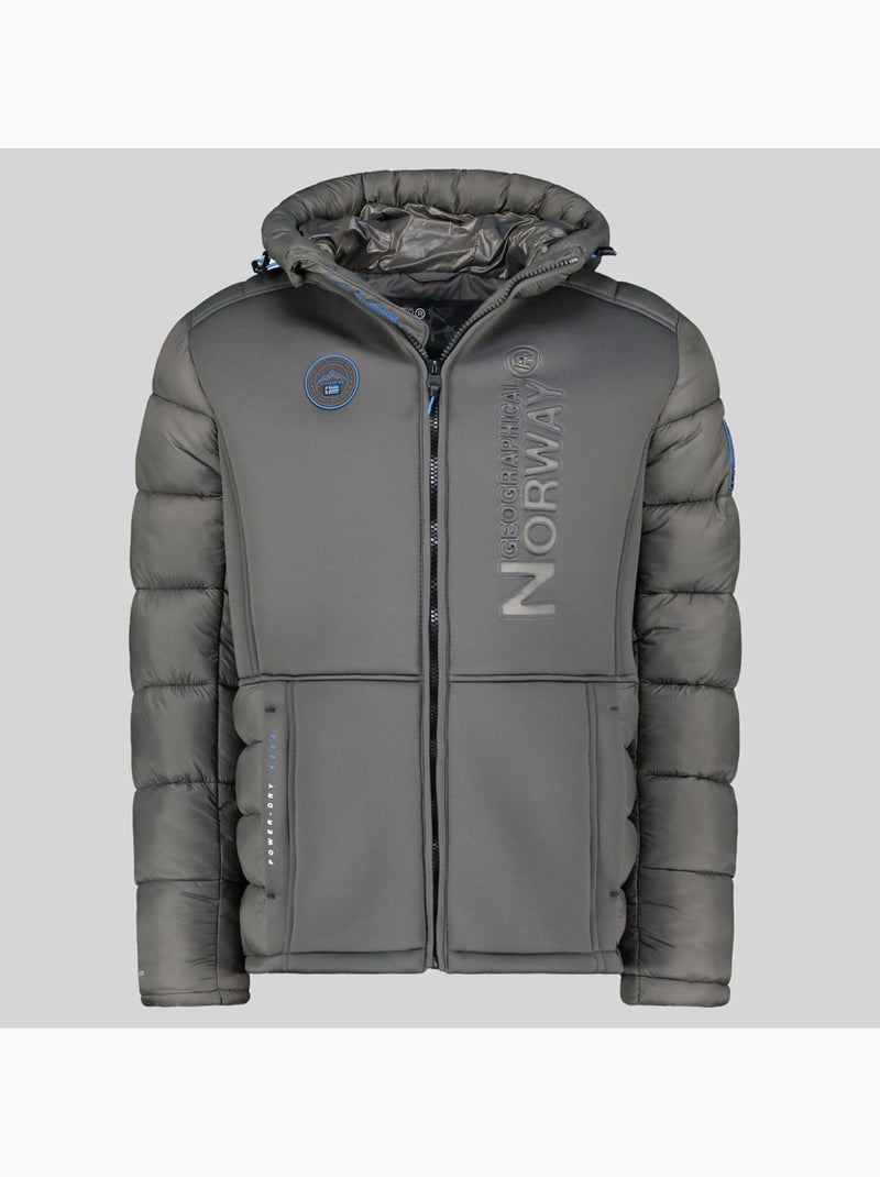 Parka com capuz bafare – geographical norway Cinza escuro - Kiabi