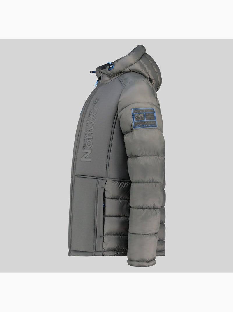 Parka com capuz bafare – geographical norway Cinza escuro - Kiabi