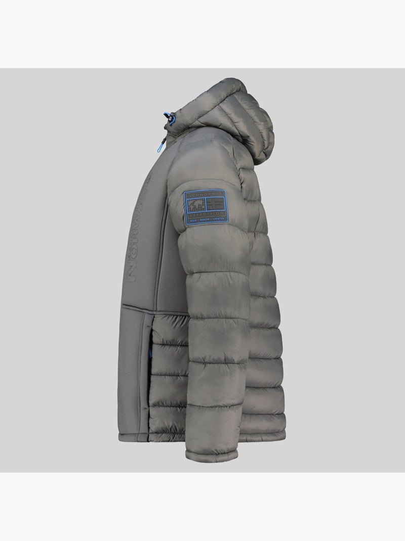 Parka com capuz bafare – geographical norway Cinza escuro - Kiabi