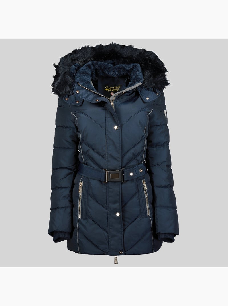 Parka com capuz becky – geographical norway Azul-marinho - Kiabi