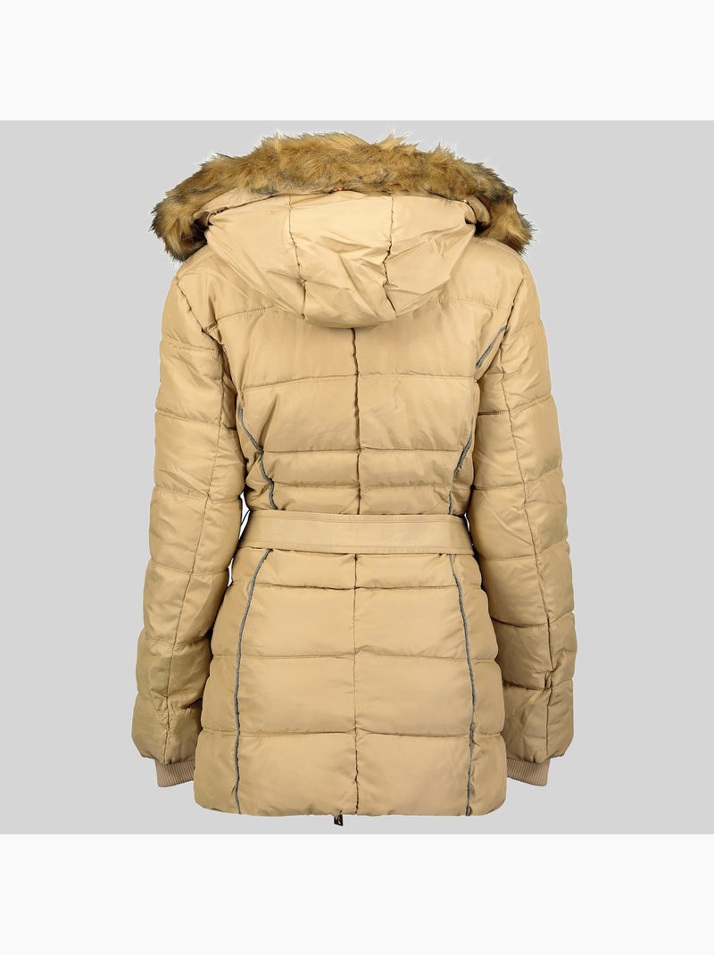 Parka com capuz becky – geographical norway Bege - Kiabi
