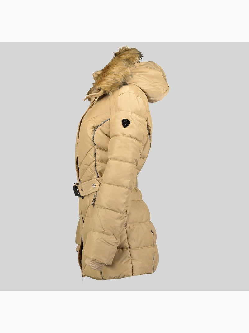 Parka com capuz becky – geographical norway Bege - Kiabi