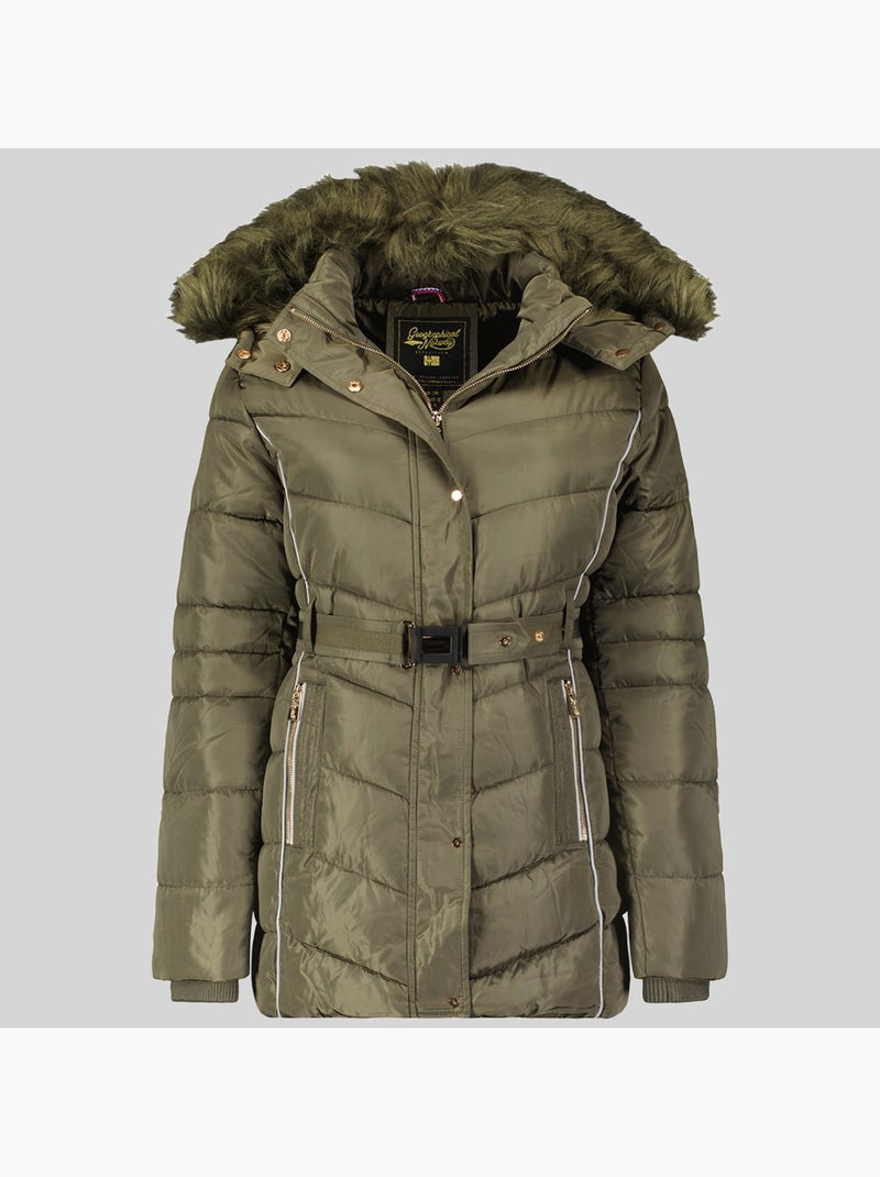 Parka com capuz becky – geographical norway Cáqui - Kiabi