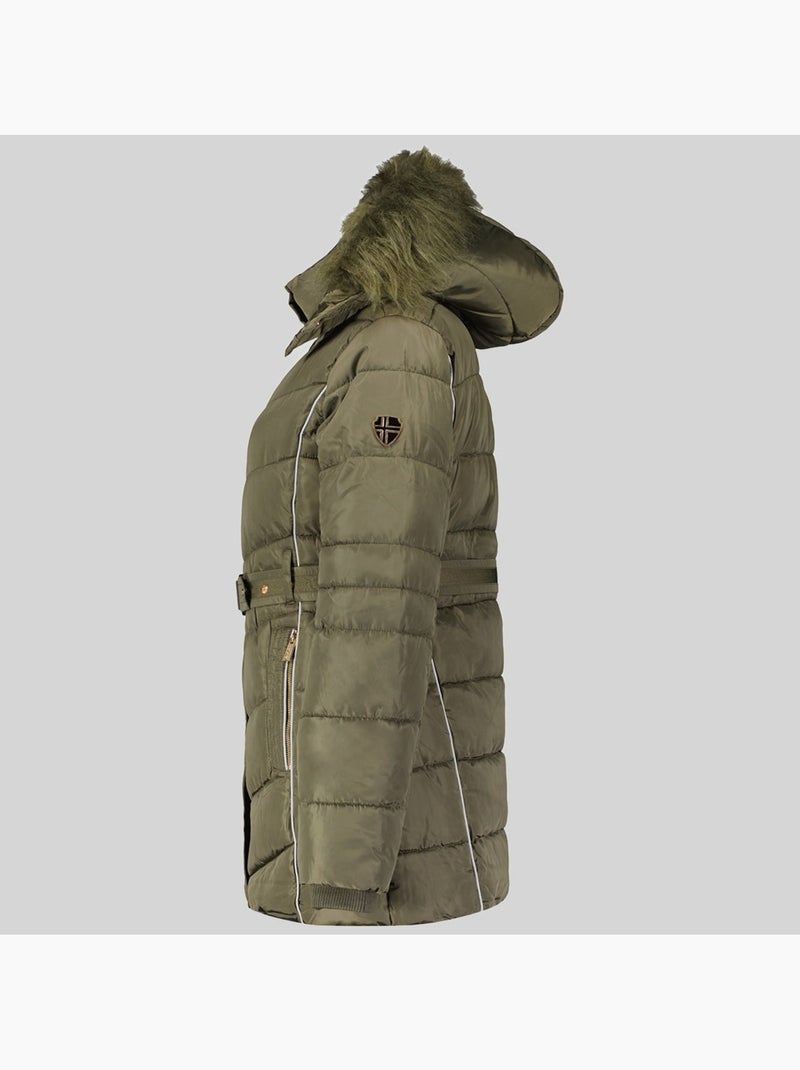 Parka com capuz becky – geographical norway Cáqui - Kiabi