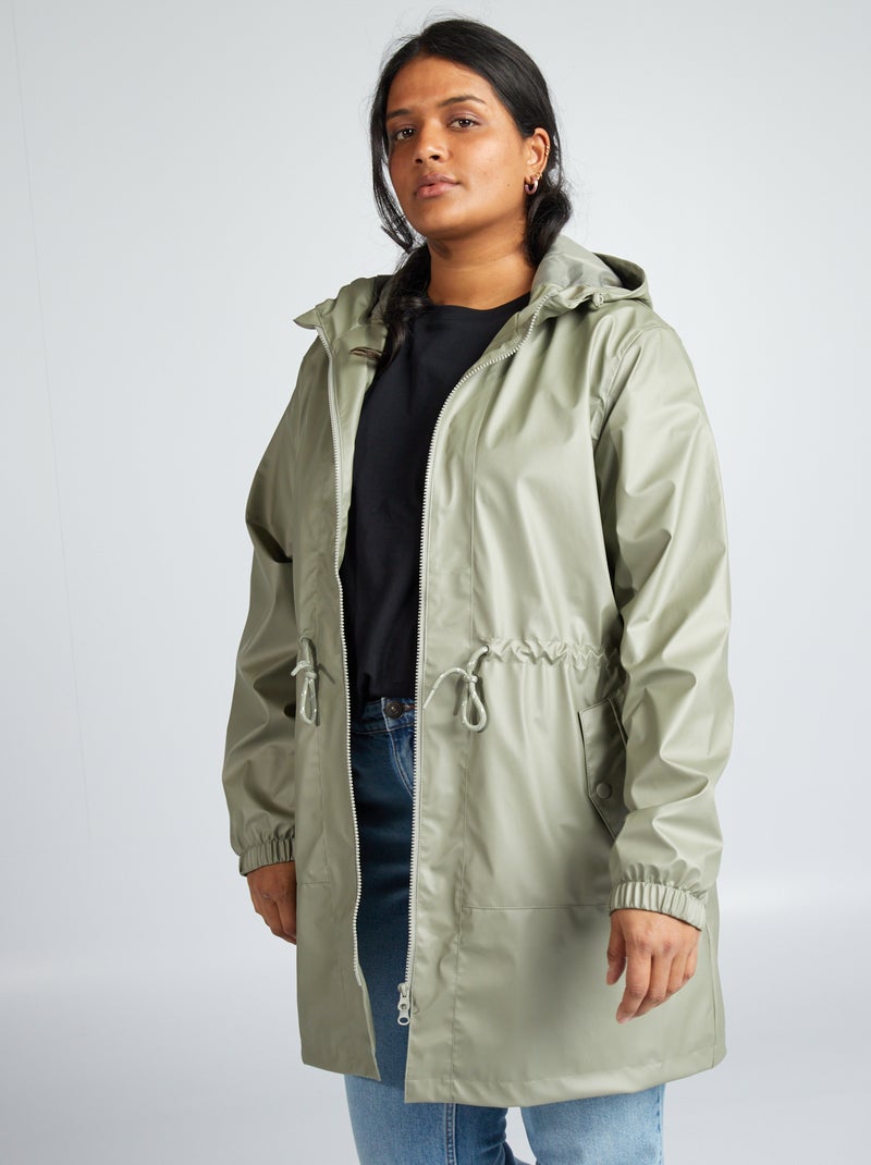 Parka com capuz BEGE - Kiabi