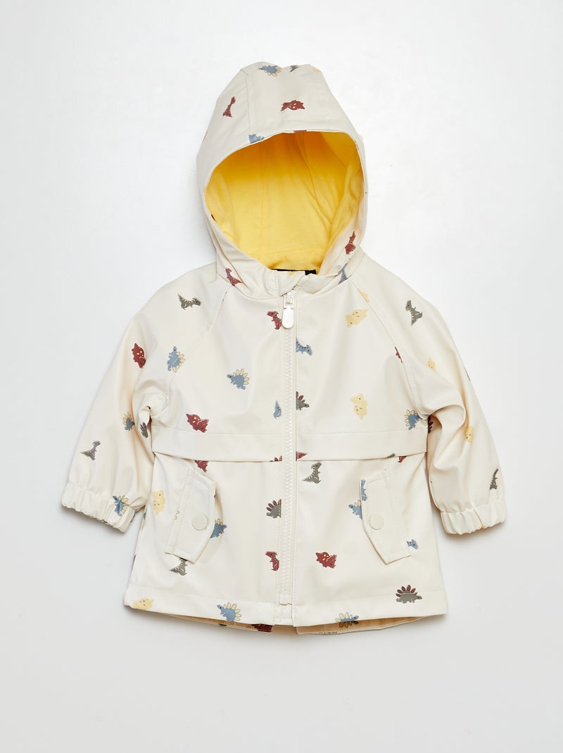 Parka com capuz BEGE - Kiabi