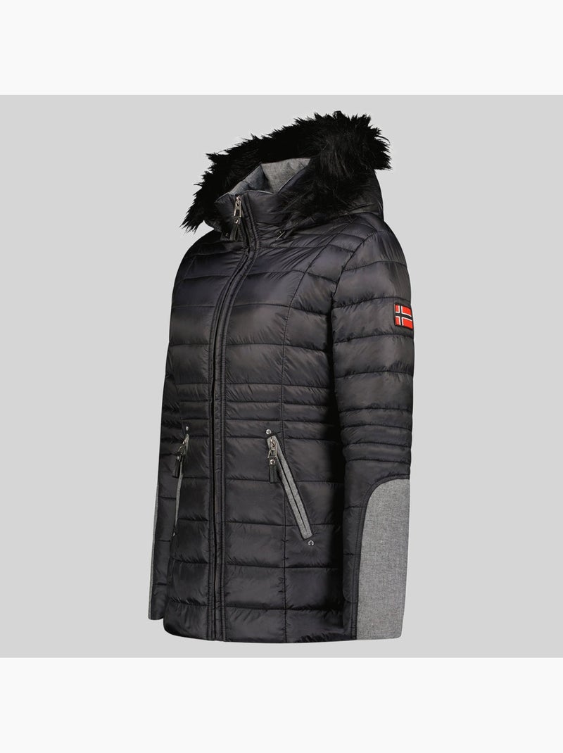 Parka com capuz belete – geographical norway Preto - Kiabi