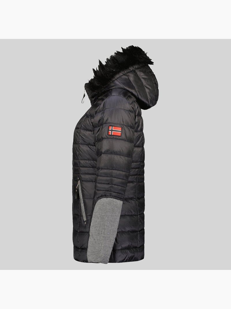 Parka com capuz belete – geographical norway Preto - Kiabi