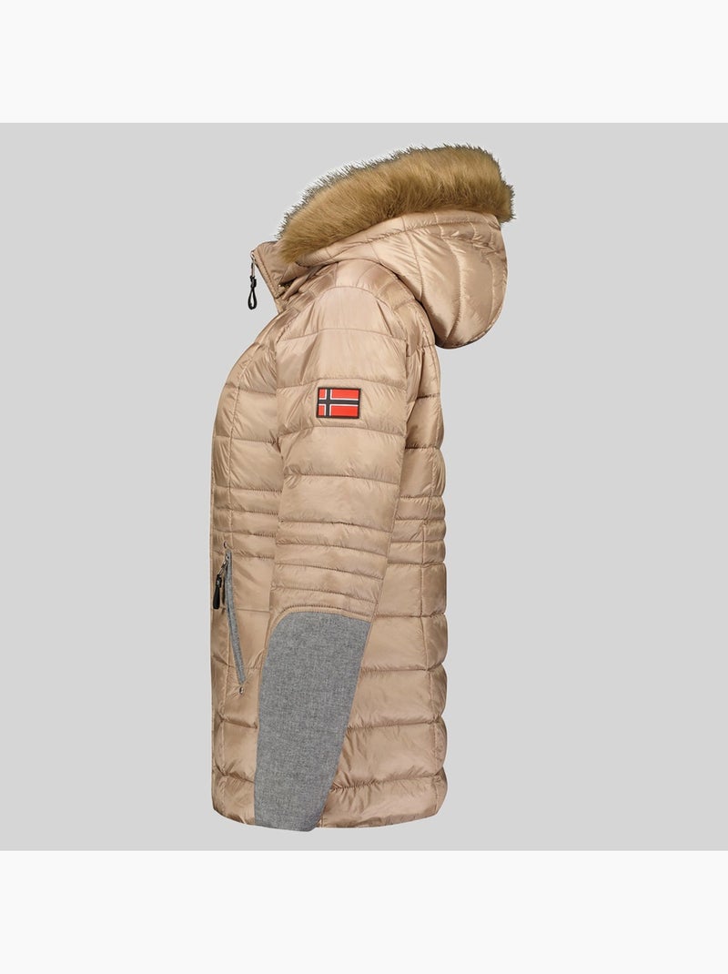 Parka com capuz belete – geographical norway Toupe - Kiabi
