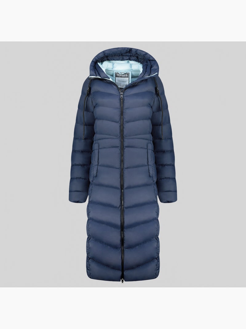 Parka com capuz berangere – geographical norway Azul-marinho - Kiabi