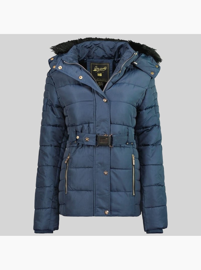 Parka com capuz blood – geographical norway Azul-marinho - Kiabi
