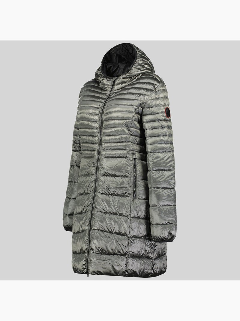 Parka com capuz bodet – geographical norway Cinza escuro - Kiabi