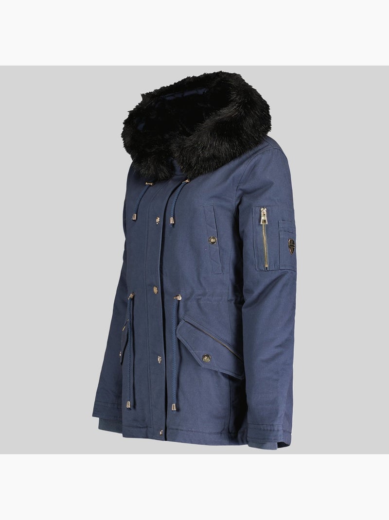 Parka com capuz boldina – geographical norway Azul-marinho - Kiabi